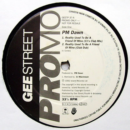 PM Dawn* : Reality Used To Be A Friend Of Mine (12", Promo)