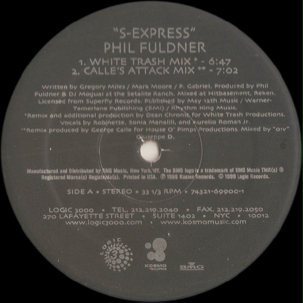Phil Fuldner : S-Express (12")
