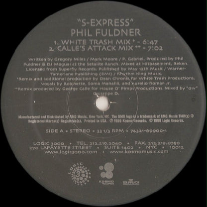 Phil Fuldner : S-Express (12")