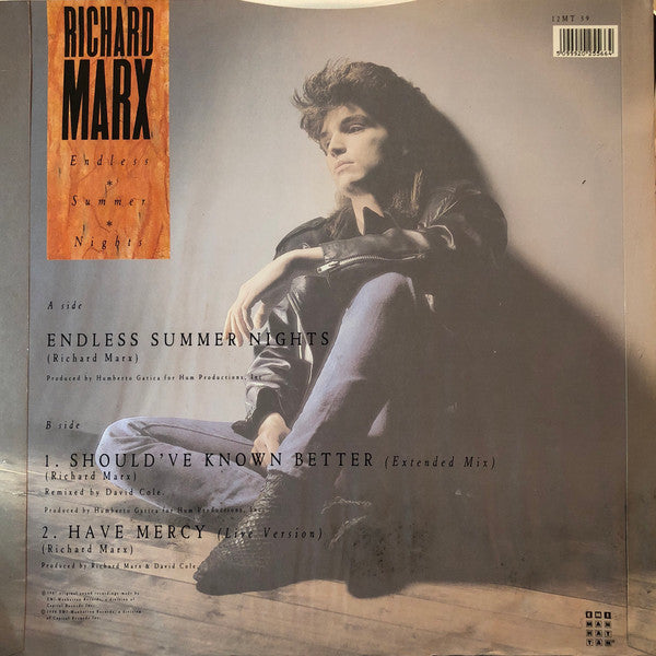 Richard Marx : Endless Summer Nights (12", Single)