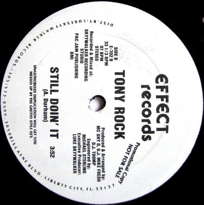 Tony Rock : She Put Me In A Trance / Still Doin' It (12", MP, M/Print, Promo)