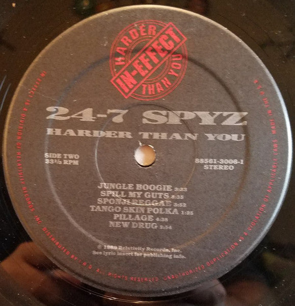 24-7 Spyz : Harder Than You (LP, Album)