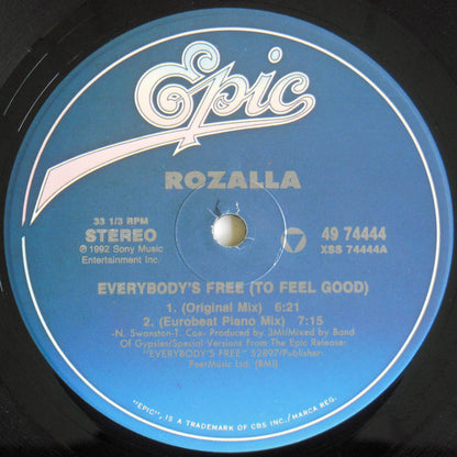 Rozalla : Everybody's Free (To Feel Good) (12")