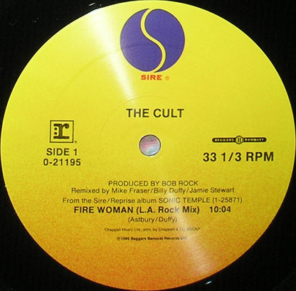 The Cult : Fire Woman (12", Maxi)