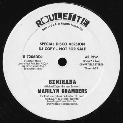 Marilyn Chambers : Benihana (12", Promo)