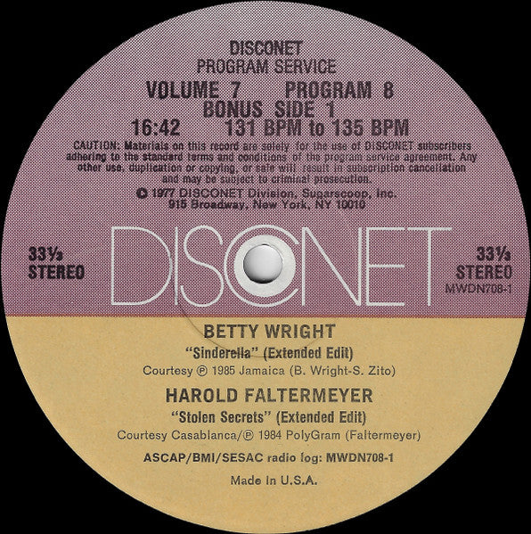 Various : Volume 7 Program 8 (2x12", P/Mixed)