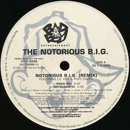 The Notorious B.I.G.* : Notorious B.I.G. (Remix) (12", Promo)