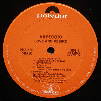 Arpeggio (2) : Love And Desire (LP, Album)