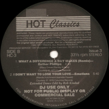 Various : Hot Classics, Issue 3 (12", EP, Comp, Promo)