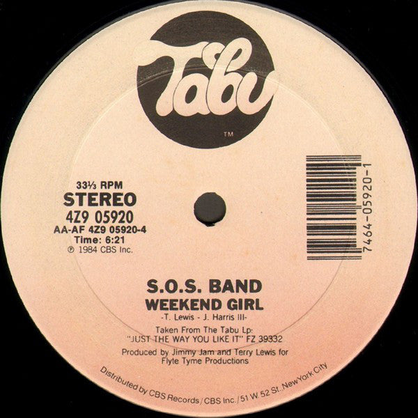 S.O.S. Band* : Borrowed Love / Weekend Girl (12", Pit)