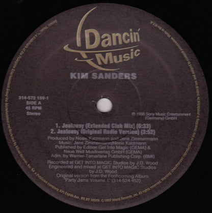 Kim Sanders : Jealousy (12")