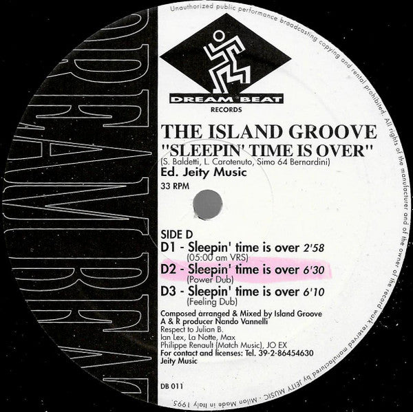 The Island Groove* : Sleepin' Time Is Over (2x12", EP)