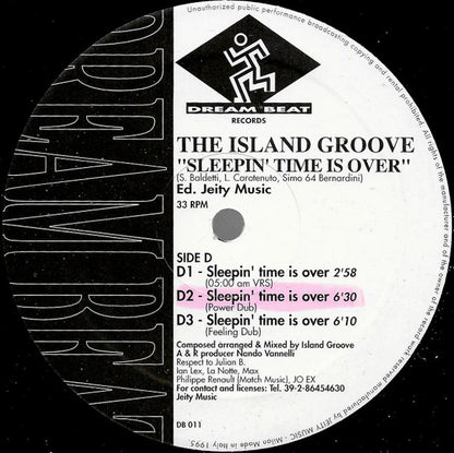 The Island Groove* : Sleepin' Time Is Over (2x12", EP)
