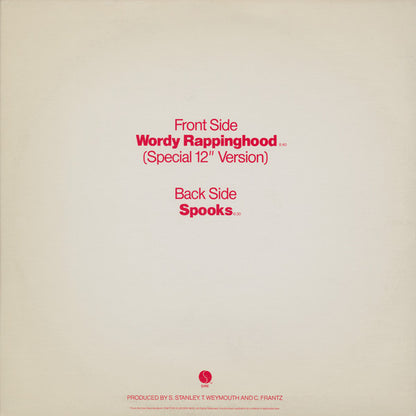 Tom Tom Club : Wordy Rappinghood (12")