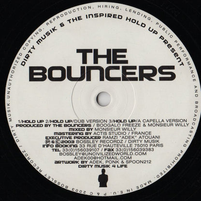 The Bouncers : Hold Up (12", S/Sided)