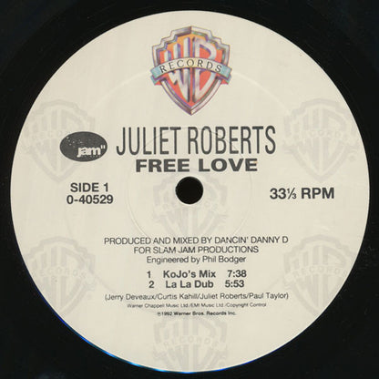 Juliet Roberts : Free Love (12", Maxi)