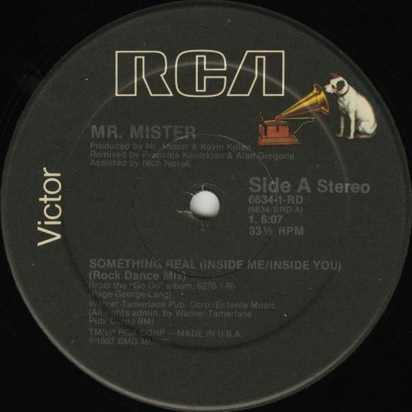 Mr. Mister : Something Real (Inside Me/Inside You) (12", Single, HRM)