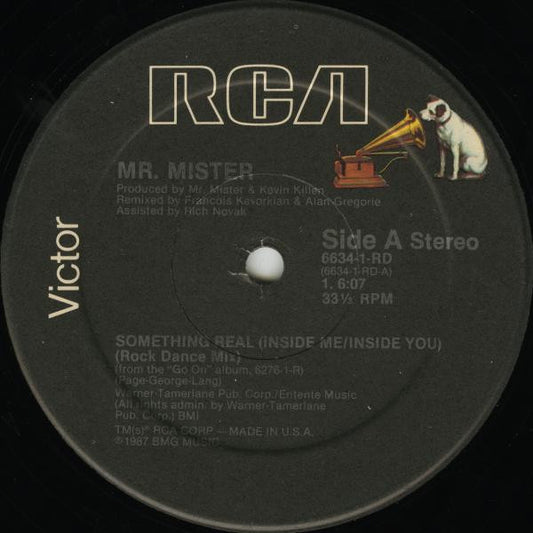 Mr. Mister : Something Real (Inside Me/Inside You) (12", Single, HRM)