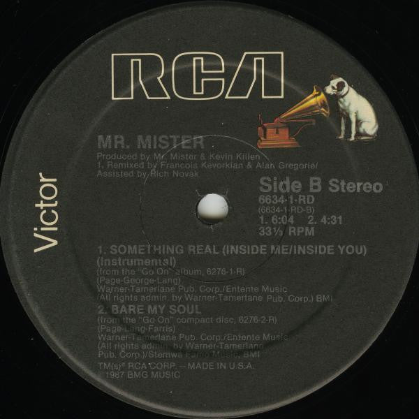 Mr. Mister : Something Real (Inside Me/Inside You) (12", Single, HRM)