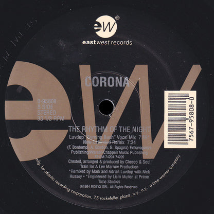 Corona : The Rhythm Of The Night (12")