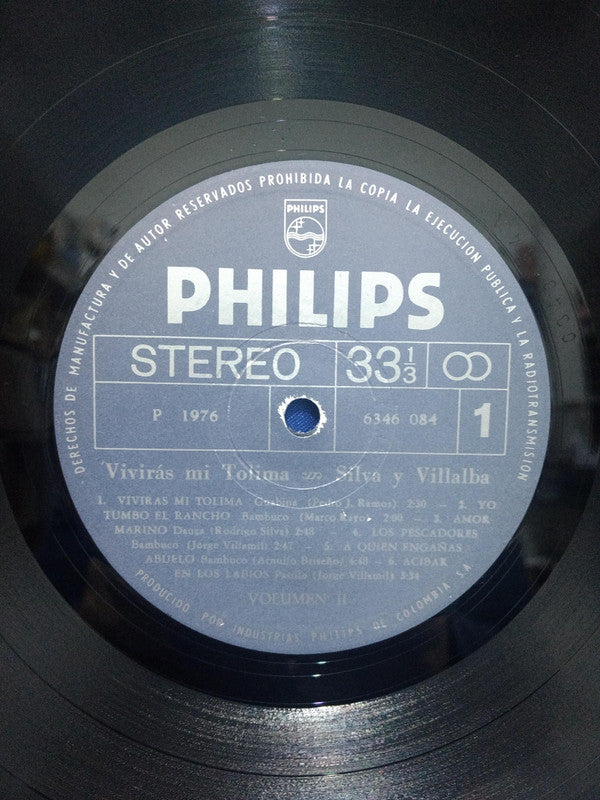 Silva Y Villalba : Viviras Mi Tolima Vol. 7 (LP, Comp)