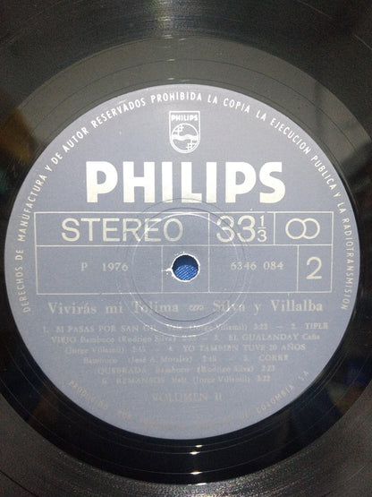 Silva Y Villalba : Viviras Mi Tolima Vol. 7 (LP, Comp)