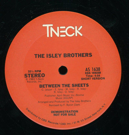 The Isley Brothers : Between The Sheets (12", Promo)