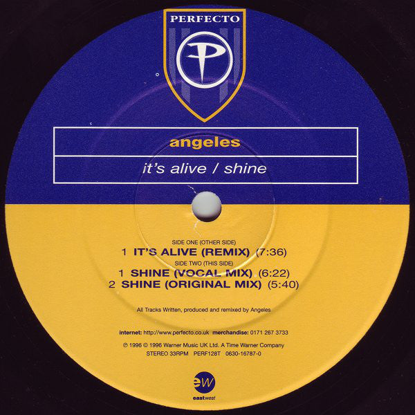 Angeles : It's Alive / Shine (12")