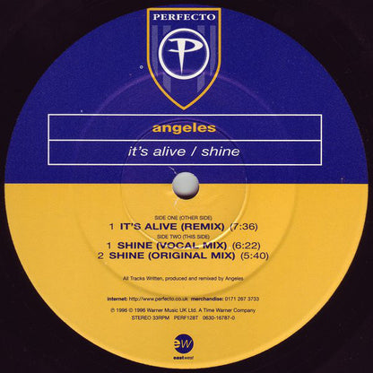Angeles : It's Alive / Shine (12")