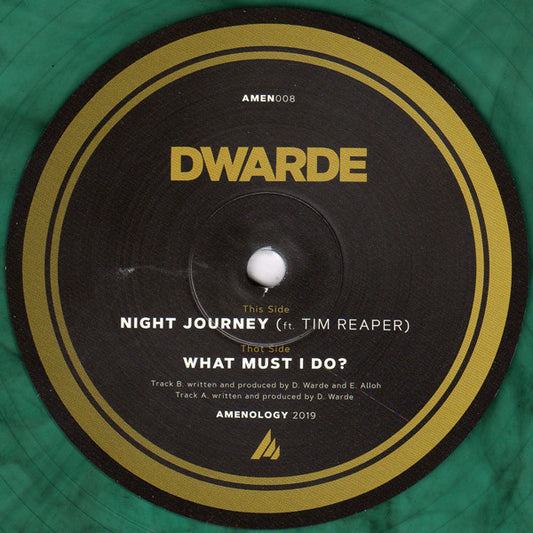 Dwarde : What Must I Do? / Night Journey (12", Ltd, Gre)