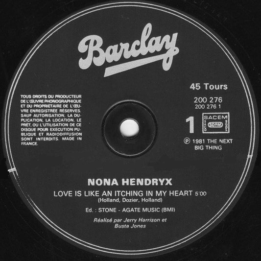 Nona Hendryx : Love Is Like An Itching In My Heart (12", Maxi)