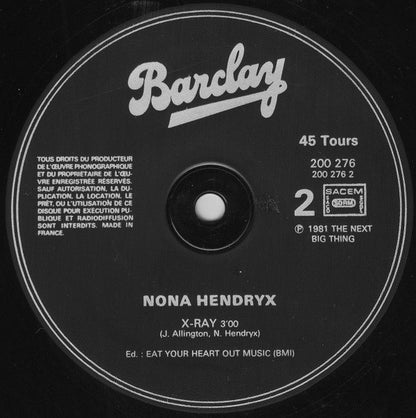 Nona Hendryx : Love Is Like An Itching In My Heart (12", Maxi)