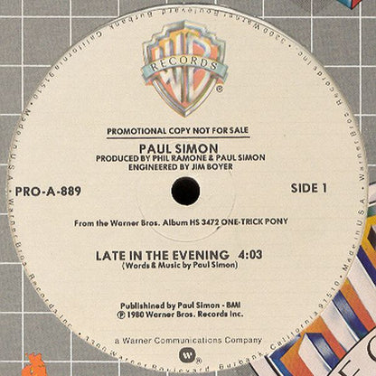 Paul Simon : Late In The Evening (12", Promo)