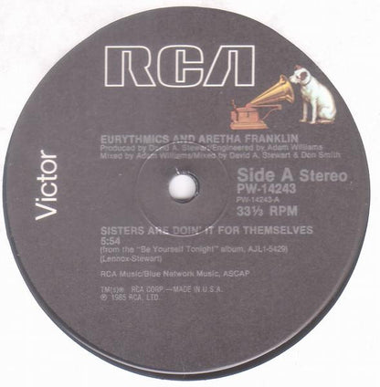 Eurythmics And Aretha Franklin : Sisters Are Doin' It For Themselves (12")