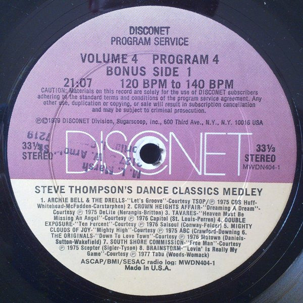 Various : Volume 4 Program 4 (12" + 12", P/Mixed)