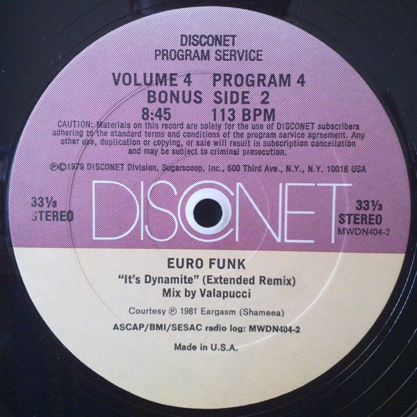 Various : Volume 4 Program 4 (12" + 12", P/Mixed)