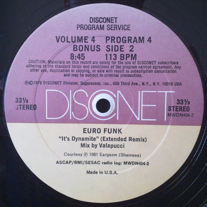 Various : Volume 4 Program 4 (12" + 12", P/Mixed)