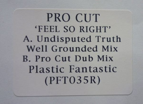 Pro Cut : Feel So Right (Disc Two) (12", W/Lbl)
