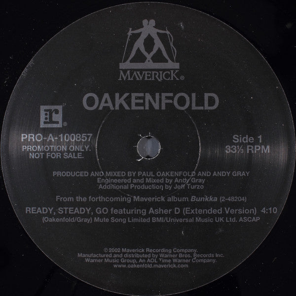 Oakenfold* : Ready, Steady, Go / Southern Sun (12", Promo)
