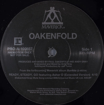 Oakenfold* : Ready, Steady, Go / Southern Sun (12", Promo)