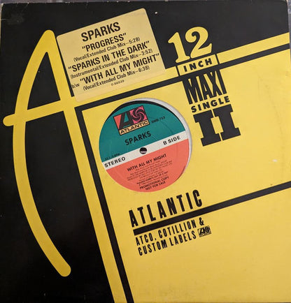 Sparks : Progress (12", Maxi, Promo, SP )
