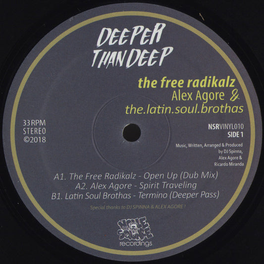 The Free Radikalz, Alex Agore & Latin Soul Brothas : Deeper Than Deep (12")