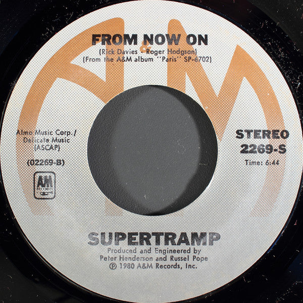Supertramp : Dreamer (7", Single, Styrene, Pit)