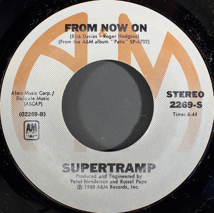 Supertramp : Dreamer (7", Single, Styrene, Pit)