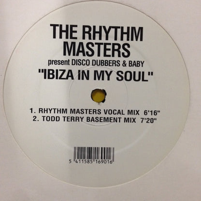 Rhythm Masters Present Disco Dubbers & Baby (3) : Ibiza In My Soul (12")