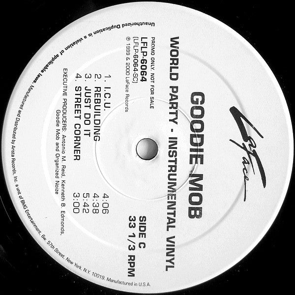 Goodie Mob : World Party (Instrumental Vinyl) (2xLP, Album, Promo)