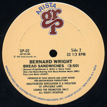 Bernard Wright : Haboglabotribin' (12", Promo)