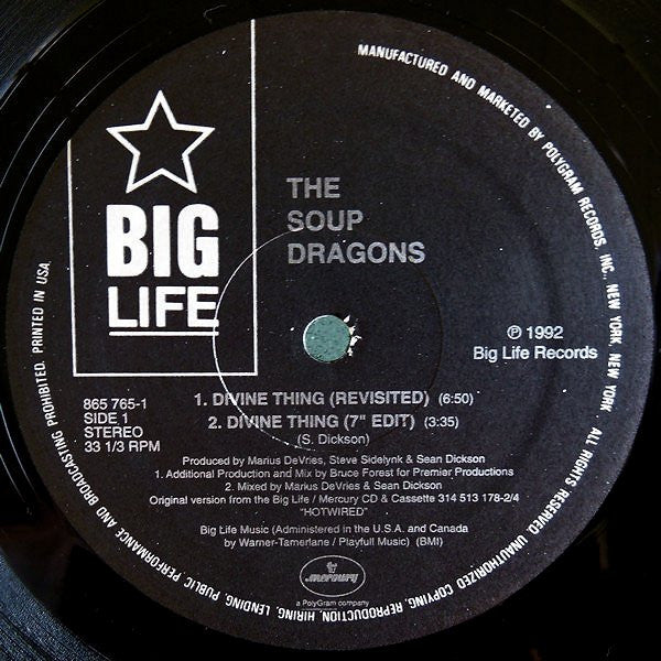 The Soup Dragons : Divine Thing (12")