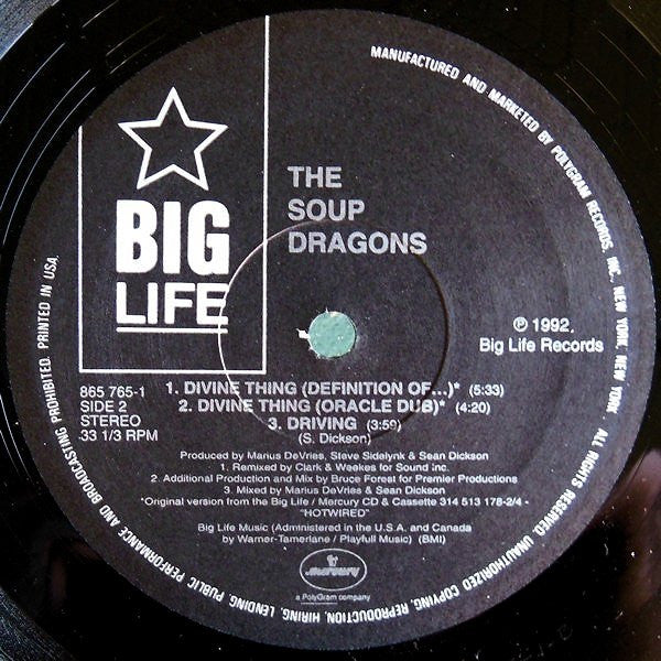 The Soup Dragons : Divine Thing (12")
