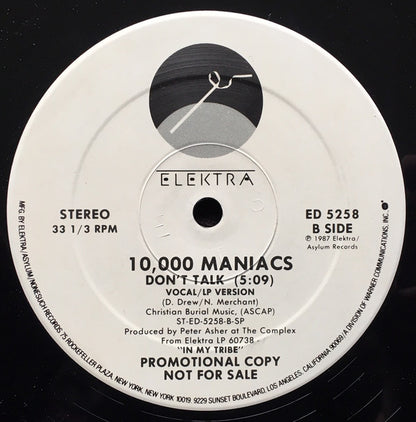 10,000 Maniacs : Don't Talk (12", Single, Promo, Spe)